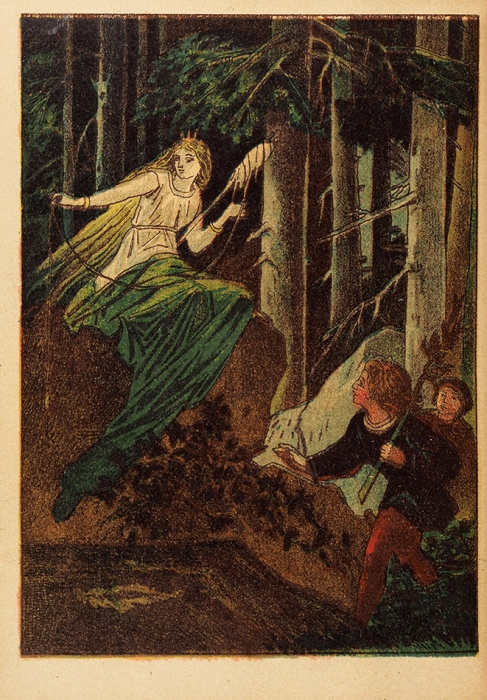 Золотой. Сказка для детей среднего возраста. С шестью раскрашенными картинками. М.: Изд. Т-ва И.Д. Сытина, 1917.