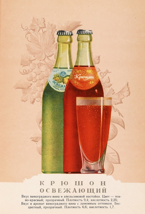 [Прекрасный вид] Пиво и безалкогольные напитки. Каталог. Росглавпиво, 1957.