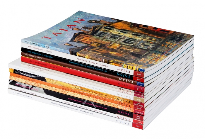 Четырнадцать каталогов аукционного дома Tajan. [На фр. яз.]. Париж, 2005-2012.
