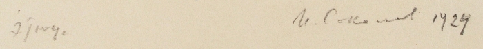 [Собрание наследников художника] Соколов Илья Алексеевич (1890–1968) Этюд. 1924. Бумага, линогравюра, 26,5x15 см (лист).