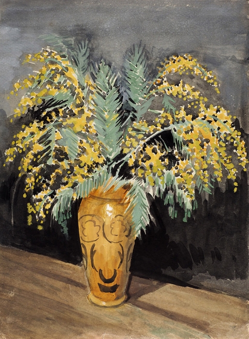 Потапова Ольга Ананьевна (1892–1971) «Цветы». 1958. Бумага, акварель, 39x28,3 см.
