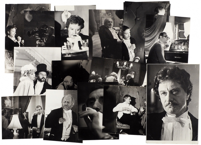 Лот из 48 фотографий со съемок телефильма «Кое-что из губернской жизни» / реж. Б. Галантер. М.: Останкино, 1983.