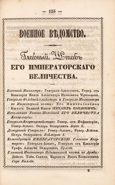 Памятная книжка на 1845 год. СПб.: В Военной тип., 1844.