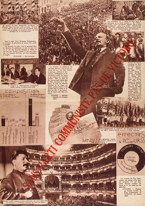[Конструктивизм] Да здравствует Коммуна! Vive la Commune: Журнал. 1933. Май / фотоколлажи С. Сенькина. [Hа фр. яз.] [Париж], 1933.