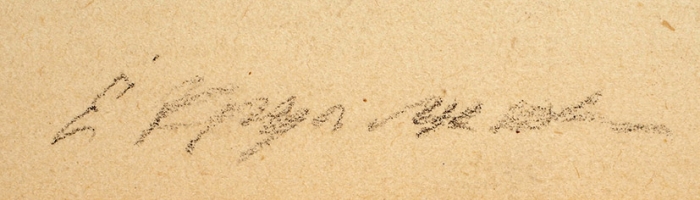 Кругликова Елизавета Сергеевна (1865–1941) «Стирка». 1939. Бумага, сухая игла, 28,4x20,2 см (лист), 18,7x14,3 см (оттиск).