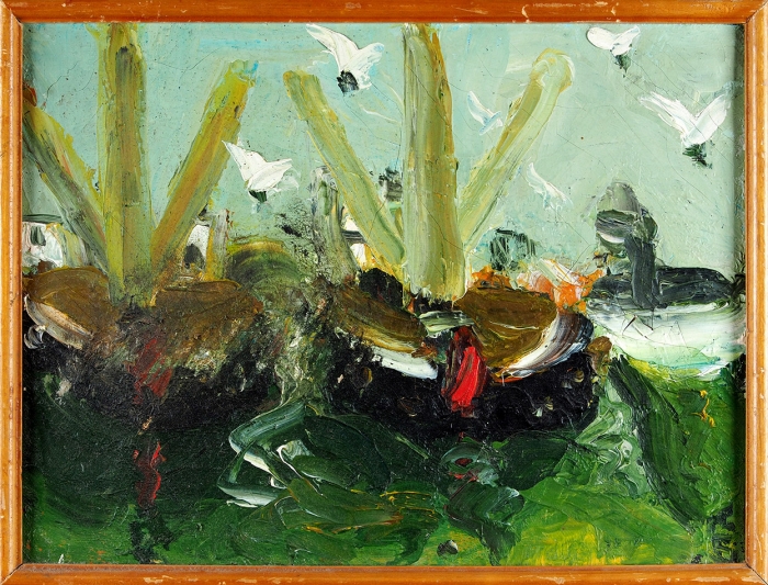 Батынков Константин Александрович (род. 1959) «Два кораблика». Конец 1980-х — 1990-е. Холст, масло, 36x48 см.